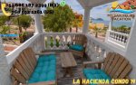 La Hacienda vacation rental condo 19 - Upstairs patio, beach and pool view